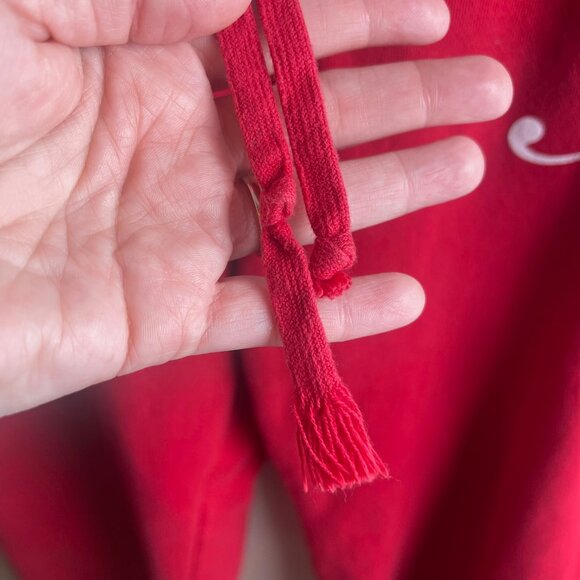 Y2K American Eagle Sweatpants Womens XL Red Wide Leg Low Rise Drawstring X - Picture 4 of 12